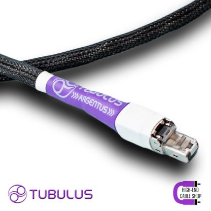 2 High end cable shop Tubulus Argentus Ethernet Cable RJ45 10Gbps 100Mbps shielded silver streaming audio