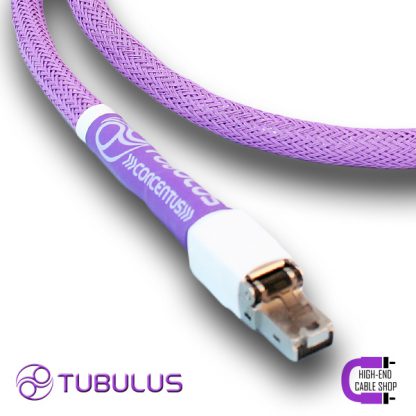 4 High end cable shop Tubulus Concentus Ethernet Cable RJ45 100Mbps 10Gbps shielded silver streaming audio